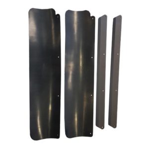 Rubber overhang v-plow G2 150 cm, Iron Baltic