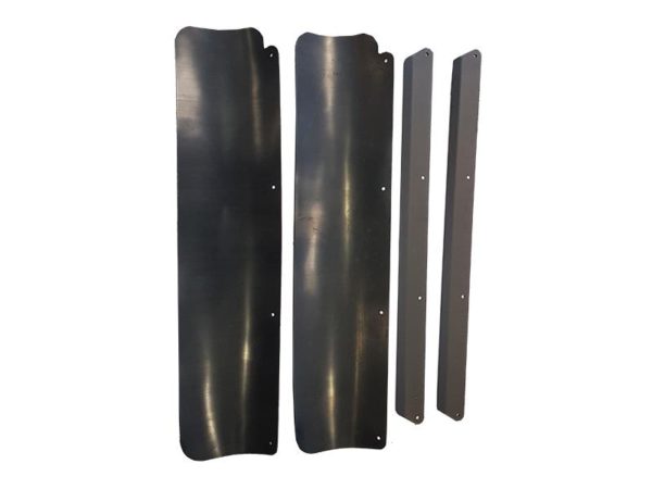 Rubber overhang v-plow G2 180 cm, Iron Baltic