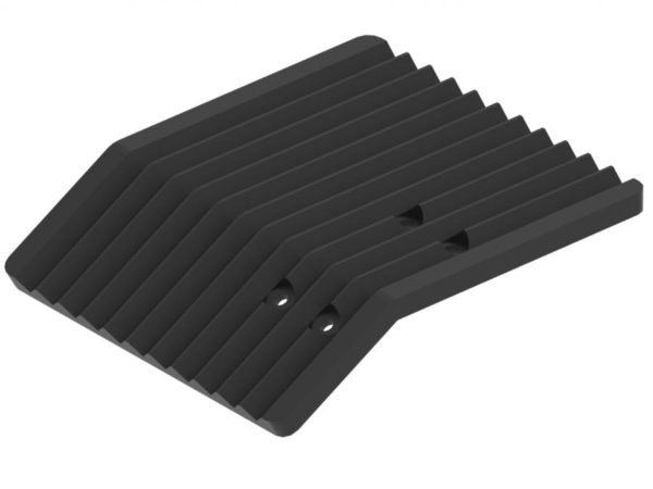 Left plastic wear bar for ski track maker, Tracker 230, Iron Baltic