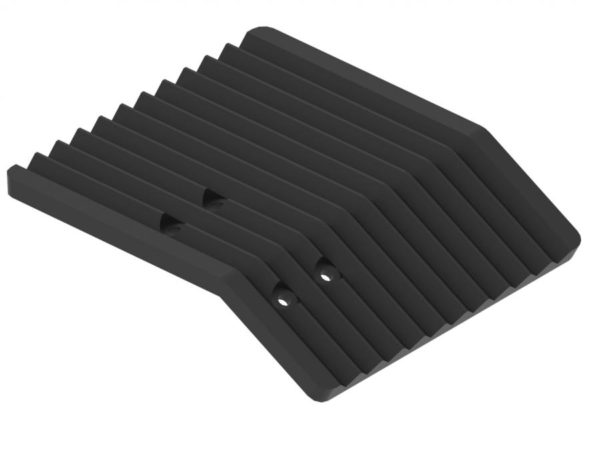 Right plastic wear bar for ski track maker, Tracker 230, Iron Baltic