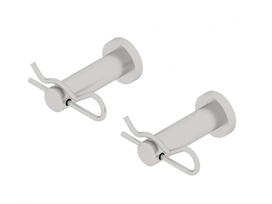 Locking pin, center-mount push tube, Iron Baltic