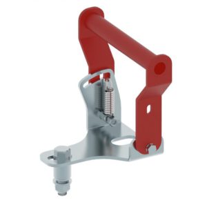 Locking handle, front-mount push tube, Iron Baltic