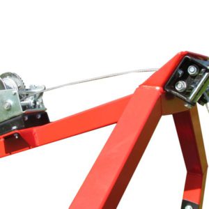 Hand winch for log hauler, Iron Baltic