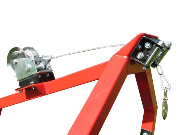Hand winch for log hauler, Iron Baltic
