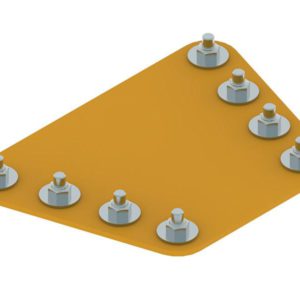 Wing compound rubber, v-plow G2 150/180 cm, Iron Baltic