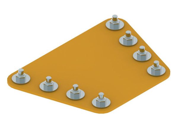 Wing compound rubber, v-plow G2 150/180 cm, Iron Baltic