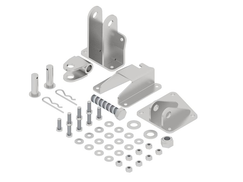 Plow turning bracket kit, Iron Baltic