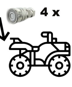 Rear hydraulic connectors, CF Moto C Force 850/1000 (2020-2023)