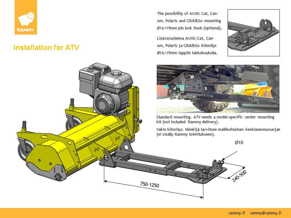 RAMMY Flail flail mower 120 ATV - Image 10
