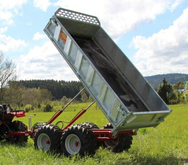 Flat bottom trailer DX220VH, Kranman