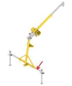 IB 1200 wire rope hoist for bulk trucks, horizontal tube, Iron Baltic