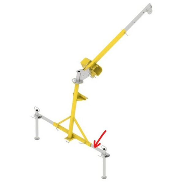 IB 1200 wire rope hoist for bulk trucks, horizontal tube, Iron Baltic