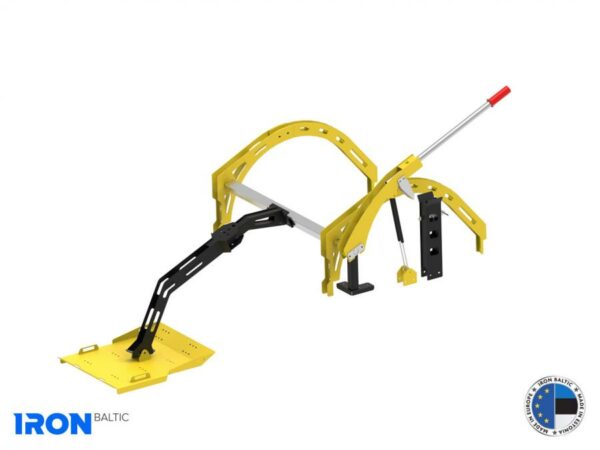 Traditional ski track maker (for snow plough), Iron Baltic